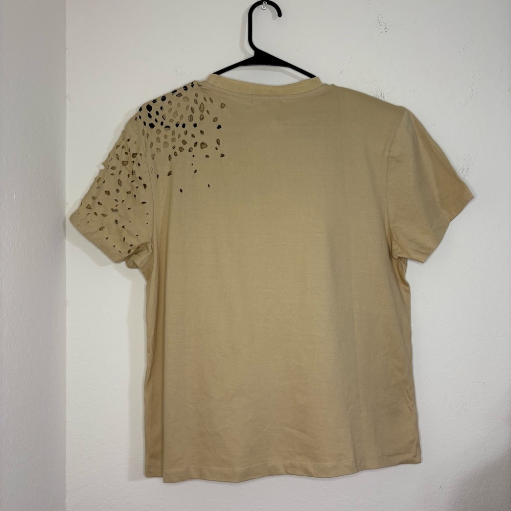 SER.O.YA Caroline Distressed Cotton T-Shirt - Picture 6 of 12